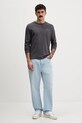 Tommy Jeans longsleeve bawełniany DM0DM21594 szary NC25