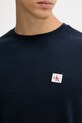 Tričko s dlhým rukávom Calvin Klein Jeans LV040EM217 tmavomodrá