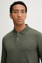 Tommy Jeans longsleeve din bumbac verde DM0DM20232