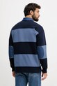 Oblečení Bavlněné tričko s dlouhým rukávem United Colors of Benetton 3BC1U302L modrá