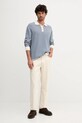 Βαμβακερό πουλόβερ United Colors of Benetton 10C1K301N μπλε AW25