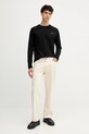 Karl Lagerfeld longsleeve din bumbac 554200.755001 negru AW25