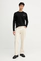Хлопковый лонгслив Karl Lagerfeld 554200.755001 чёрный AW25