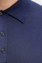 Bombažna majica z dolgimi rokavi Sisley 1028S300P mornarsko modra