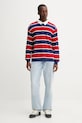 Памучна блуза с дълги ръкави Guess Jeans M5YP27.KCPS1 червен AW25