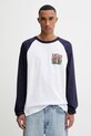 Odzież MSGM longsleeve bawełniany 3940MM78.257798 biały