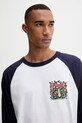 MSGM longsleeve bawełniany biały 3940MM78.257798