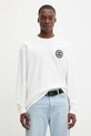 Odzież Kenzo longsleeve bawełniany FF65TL3504SI beżowy