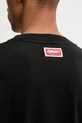Kenzo longsleeve din bumbac negru FF65TL3514SG