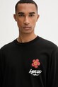 Kenzo longsleeve din bumbac FF65TL3514SG negru