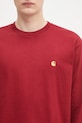 Хлопковый лонгслив Carhartt WIP L/S Chase красный I026392.30QXX