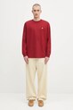 Carhartt WIP longsleeve bawełniany L/S Chase I026392.30QXX czerwony