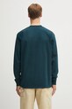 Одяг Бавовняний лонгслів Carhartt WIP L/S American Script I029955.0AUXX бірюзовий