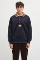 Drôle de Monsieur bluza Le Polo DrUle gładkie granatowy I.PL137.PL165