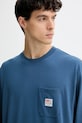 Levi's longsleeve din bumbac albastru 0034Q