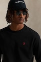 Polo Ralph Lauren longsleeve din bumbac negru 710970697