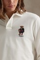 Βαμβακερή μπλούζα με μακριά μανίκια Polo Ralph Lauren λευκό 710981793