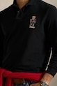 Polo Ralph Lauren longsleeve din bumbac negru 710981793