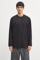 Odzież Y-3 longsleeve bawełniany Graphic Short Sleeve JX4747 czarny