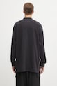 Odzież Y-3 longsleeve bawełniany Long Sleeve Polo JX7280 czarny