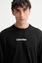 Βαμβακερή μπλούζα με μακριά μανίκια Calvin Klein μαύρο LV04LD232G