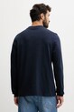 Calvin Klein Jeans longsleeve din bumbac LV04RD247G bleumarin AW25