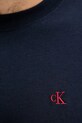 Calvin Klein Jeans longsleeve din bumbac bleumarin LV04RD247G
