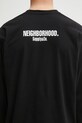 NEIGHBORHOOD longsleeve bawełniany nh. tee ls-1 251PCNH.LT01 czarny