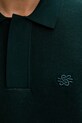 Filling Pieces pulover bărbătesc cu vâscoză Knit Shirt Rugby 422571500243 verde