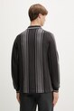 Odzież Filling Pieces sweter męski z wiskozą Knit Football Jersey 422574500148 szary