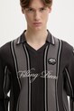Filling Pieces sweter męski z wiskozą Knit Football Jersey szary 422574500148