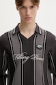 Filling Pieces pulover bărbătesc cu vâscoză Knit Football Jersey gri 422574500148