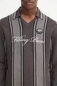 Filling Pieces sweter Knit Football Jersey szary 422574500148