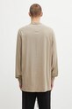 Odzież Rick Owens DRKSHDW longsleeve bawełniany Jumbo Ls T DU02E7261.RNEP1 beżowy