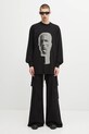 Rick Owens DRKSHDW longsleeve bawełniany Jumbo Ls T DU02E7261.RNEP1 czarny