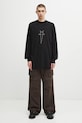 Rick Owens DRKSHDW longsleeve bawełniany Jumbo Ls T DU02E7261.RNEP3 czarny