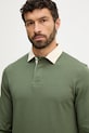 Barbour longsleeve din bumbac HOWTOWN verde MML1337