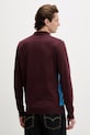 Odzież Fred Perry sweter bawełniany K1318 bordowy