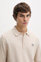 Fred Perry sweter z wełną beżowy K4535