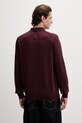 Odzież Fred Perry sweter z wełną K4535 bordowy