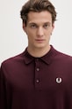 Fred Perry sweter z wełną bordowy K4535