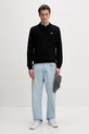 Fred Perry sweter z wełną K4535 czarny AW25