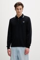 Fred Perry longsleeve bawełniany bawełna granatowy M3636