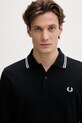 Fred Perry longsleeve bawełniany granatowy M3636