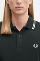 Fred Perry longsleeve bawełniany zielony M3636