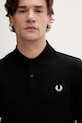 Fred Perry longsleeve bawełniany czarny M6006