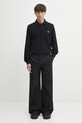 Fred Perry cotton longsleeve top M6006 black