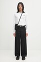 Памучна тениска Fred Perry M9602 бял