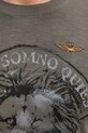 Бавовняний лонгслів Aeronautica Militare TS2485UJ00708 сірий