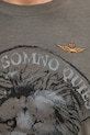 Βαμβακερή μπλούζα με μακριά μανίκια Aeronautica Militare TS2485UJ00708 γκρί